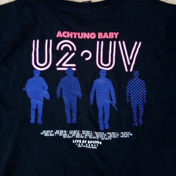 U2 UV Achtung Baby Live At Sphere Las Vegas Tour T-Shirt - Picture 6 of 6